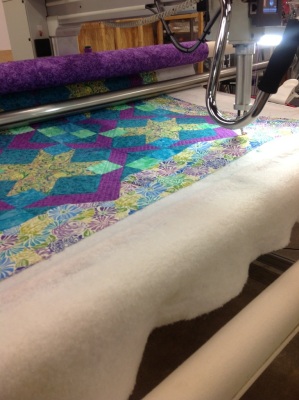 Pictures of projects in progress on the Innova Longarm